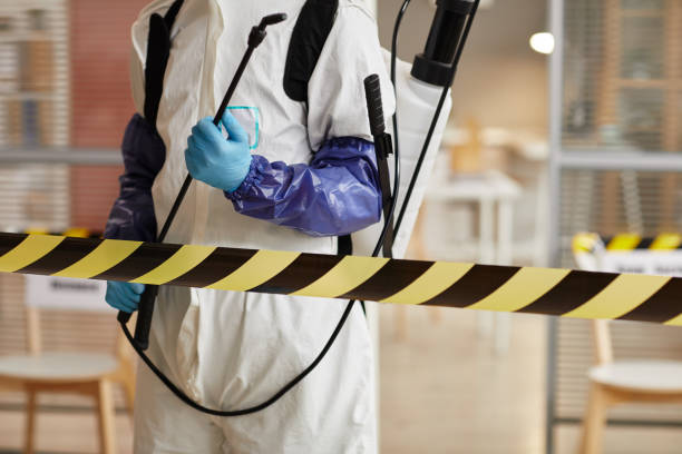 Professional Sewage Cleanup technician working in Haskell, TX